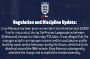 切尔西遭禁赛+罚款重创，马雷斯卡认错承担责任